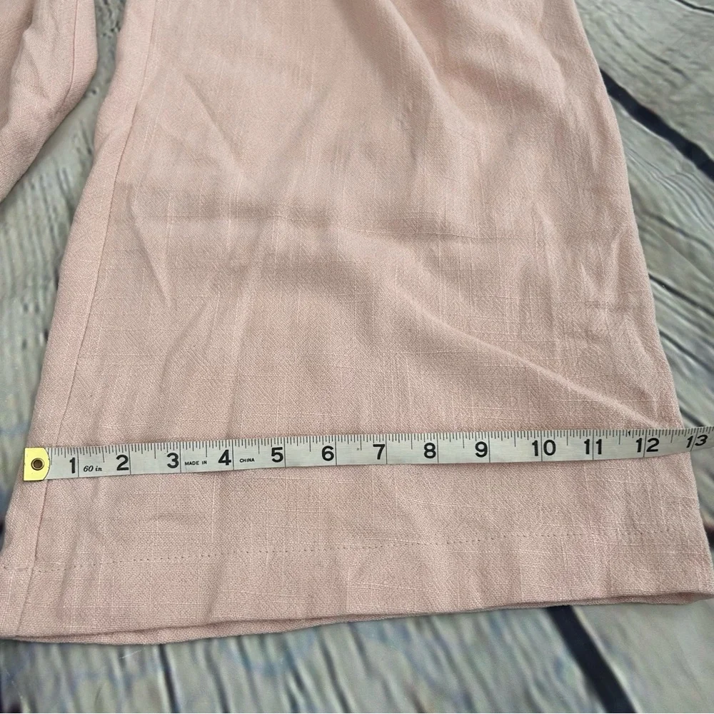 Topshop light Pink Wide-Leg high rise Pants NWT